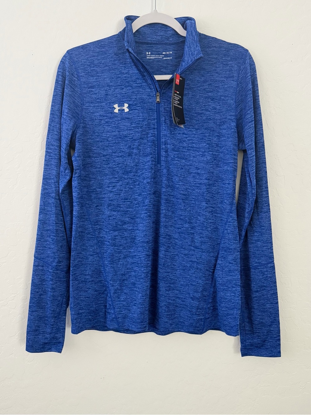 Women’s Under Armour Blue Long Sleeve Quarter-Zip Performance Pullover